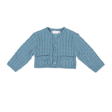 Tutto Piccolo 9502 Chaqueta Tricot Knitted Cardigan - Atlantic Blue