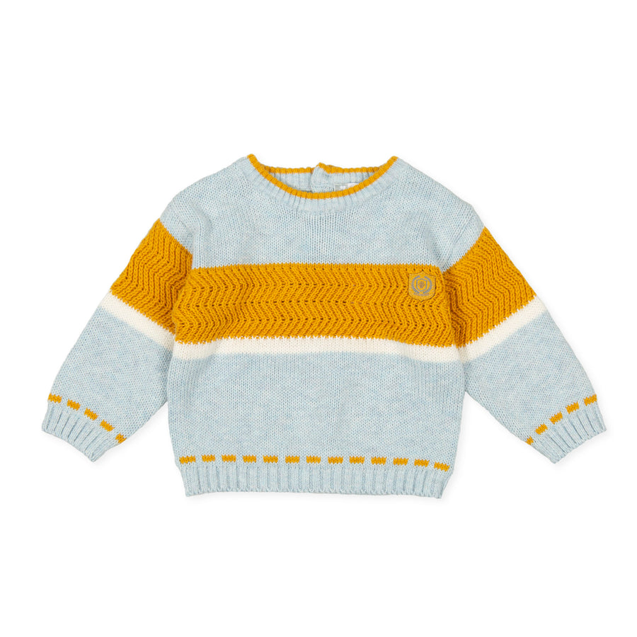 Tutto Piccolo Jersey Tricot Knitted Sweater - Porcelain