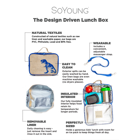 SoYoung Curious Cats Lunch Box for Kids