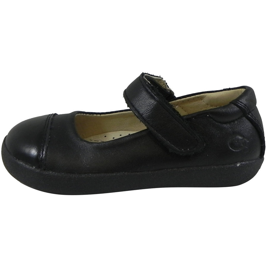 Old Soles Girl's 365 Quest Shoe Black Leather Hook and Loop Mary Jane Shoe - Just Shoes for Kids
 - 2
