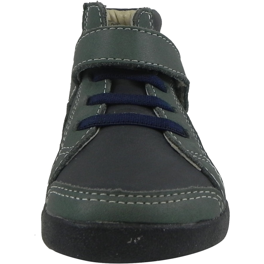 Old Soles Boy's 335 Woolfy Sneaker Navy/Emerald - Just Shoes for Kids
 - 4