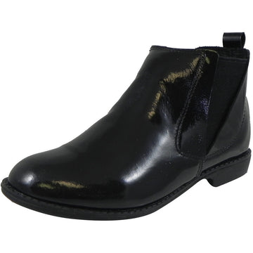Old Soles Girl's 2013 Shanti Boot Black Patent Leather Bootie Shoe - Just Shoes for Kids
 - 1