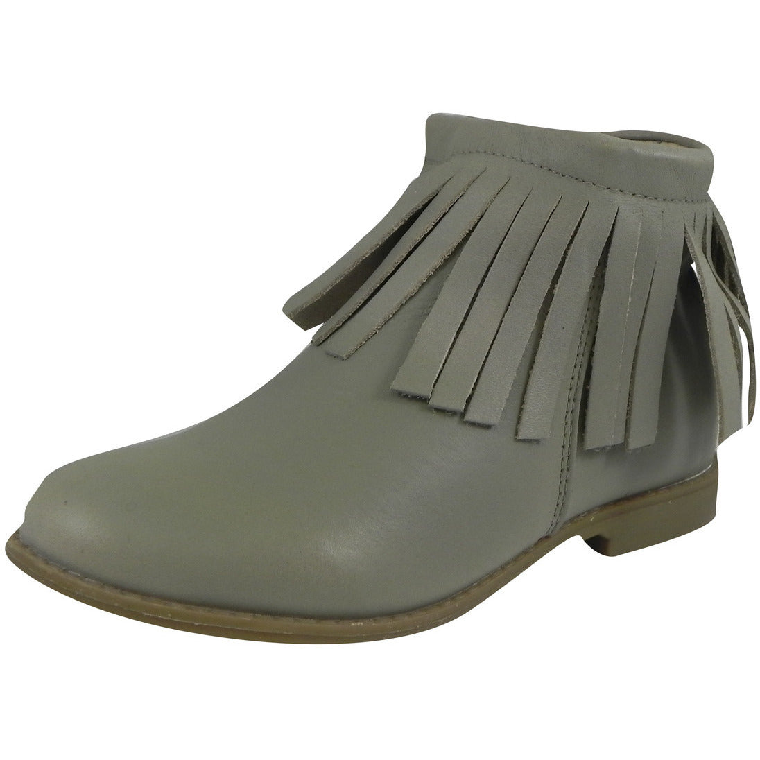 2012 Ever Boots Leather Fringe Zipper Bootie Shoe