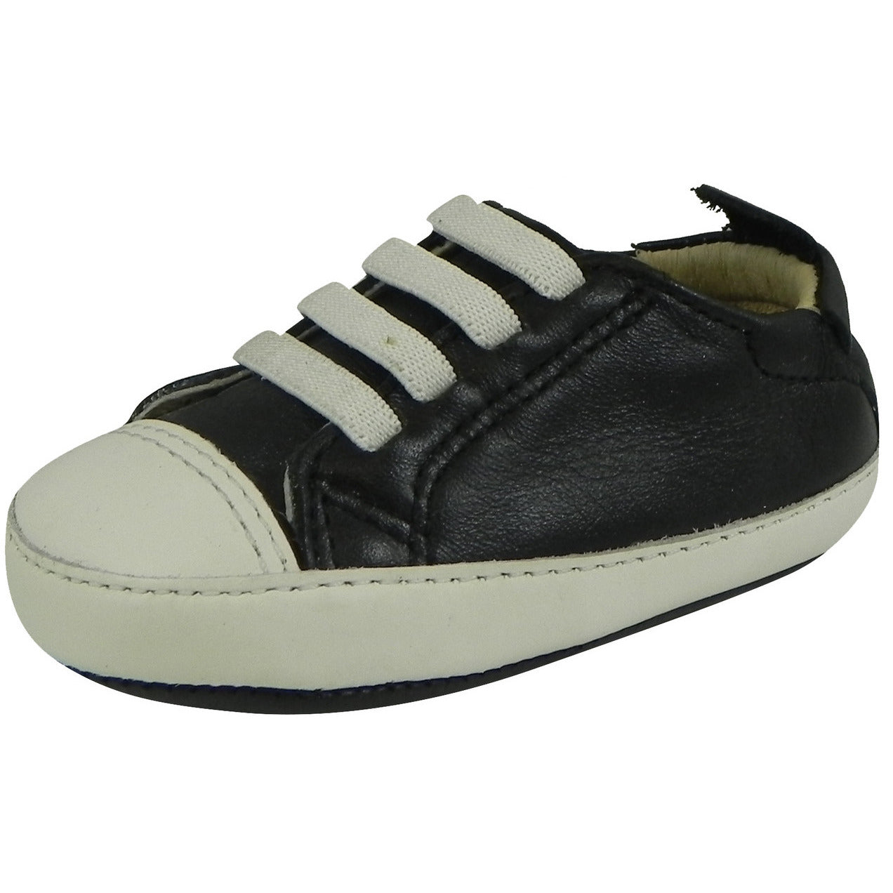 Old Soles Boy's & Girl's 030 Black & White Eazy Tread Sneaker Shoe ...