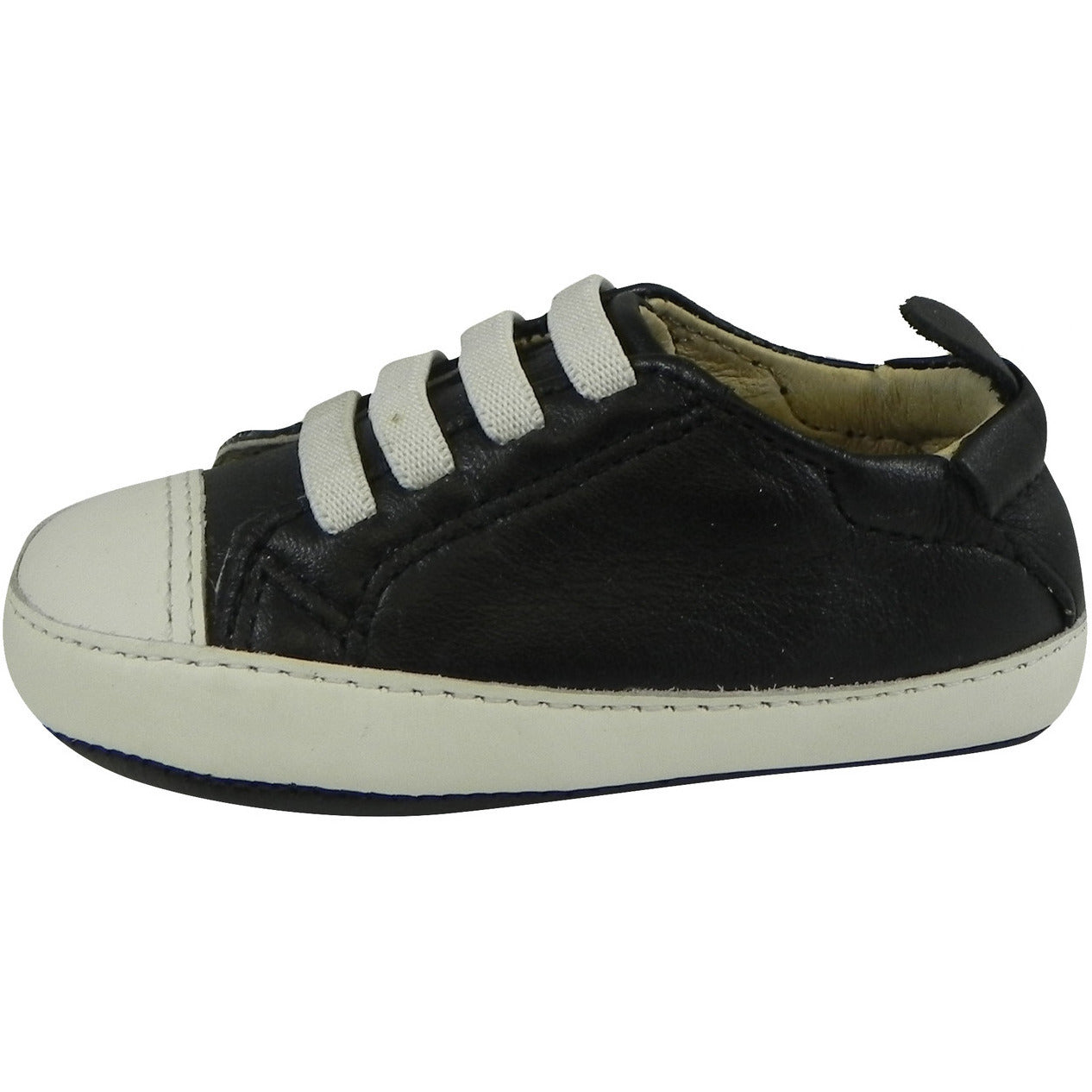 Old Soles Boy's & Girl's 030 Black & White Eazy Tread Sneaker Shoe ...