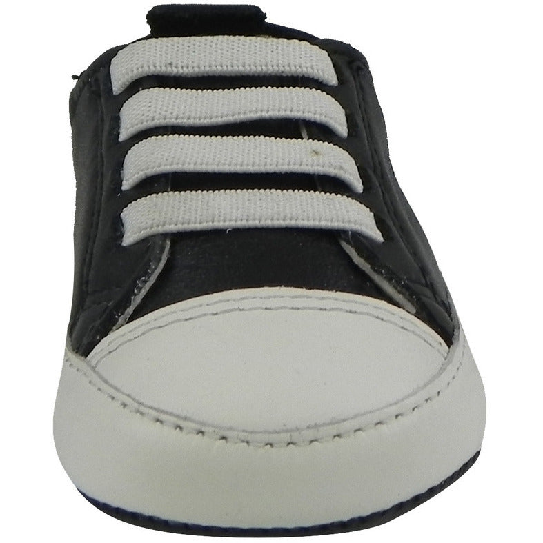 Old Soles Boy's & Girl's 030 Black & White Eazy Tread Sneaker Shoe