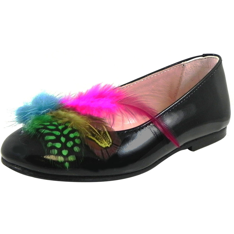 Chupetin Girl's 9328 Ballet Flat Shoe Black/Fuchsia - Just Shoes for Kids
 - 1