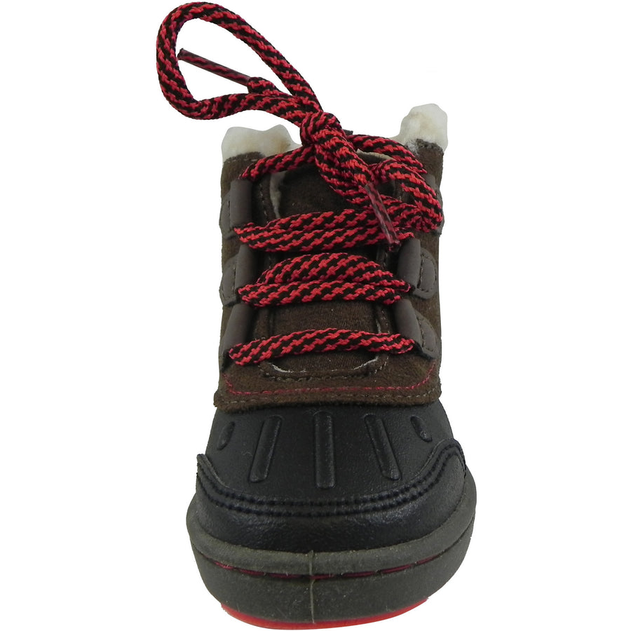 OshKosh Boy's Harrison Lace Up Extra Warm Winter Boots Black/Brown - Just Shoes for Kids
 - 5