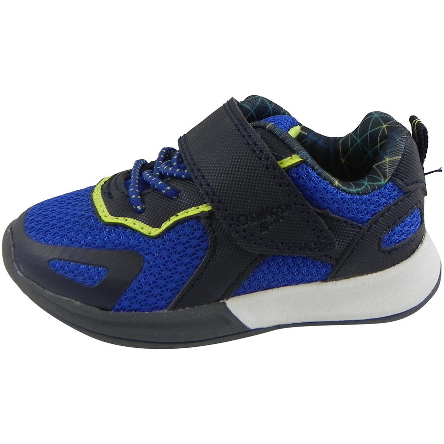 OshKosh Boy's Galaxy Mesh Lace Up Hook and Loop Sneaker Navy/Blue - Just Shoes for Kids
 - 2