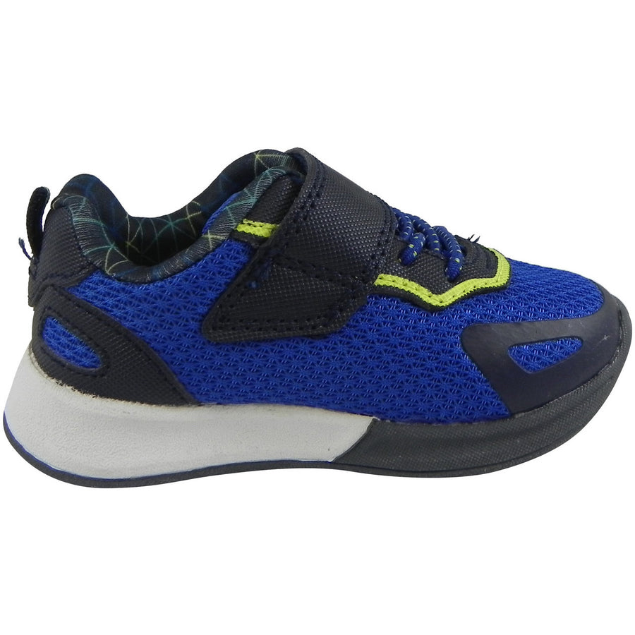 OshKosh Boy's Galaxy Mesh Lace Up Hook and Loop Sneaker Navy/Blue - Just Shoes for Kids
 - 4
