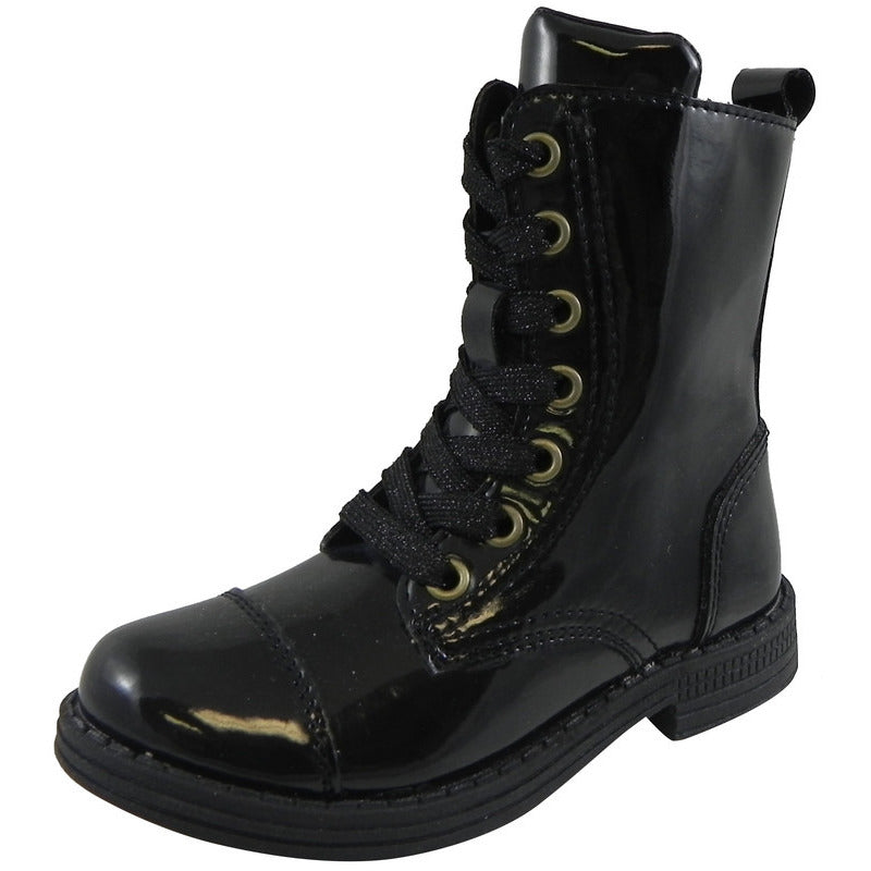 Umi Girl's Black Stomp Zipper Boots – Just Shoes for Kids