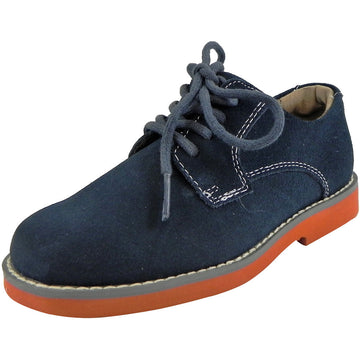 Florsheim Boy's Kearny Suede Classic Lace Up Oxford Shoes Navy - Just Shoes for Kids
 - 1
