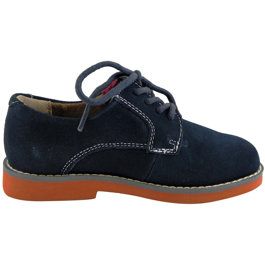 Florsheim Boy's Kearny Suede Classic Lace Up Oxford Shoes Navy - Just Shoes for Kids
 - 4
