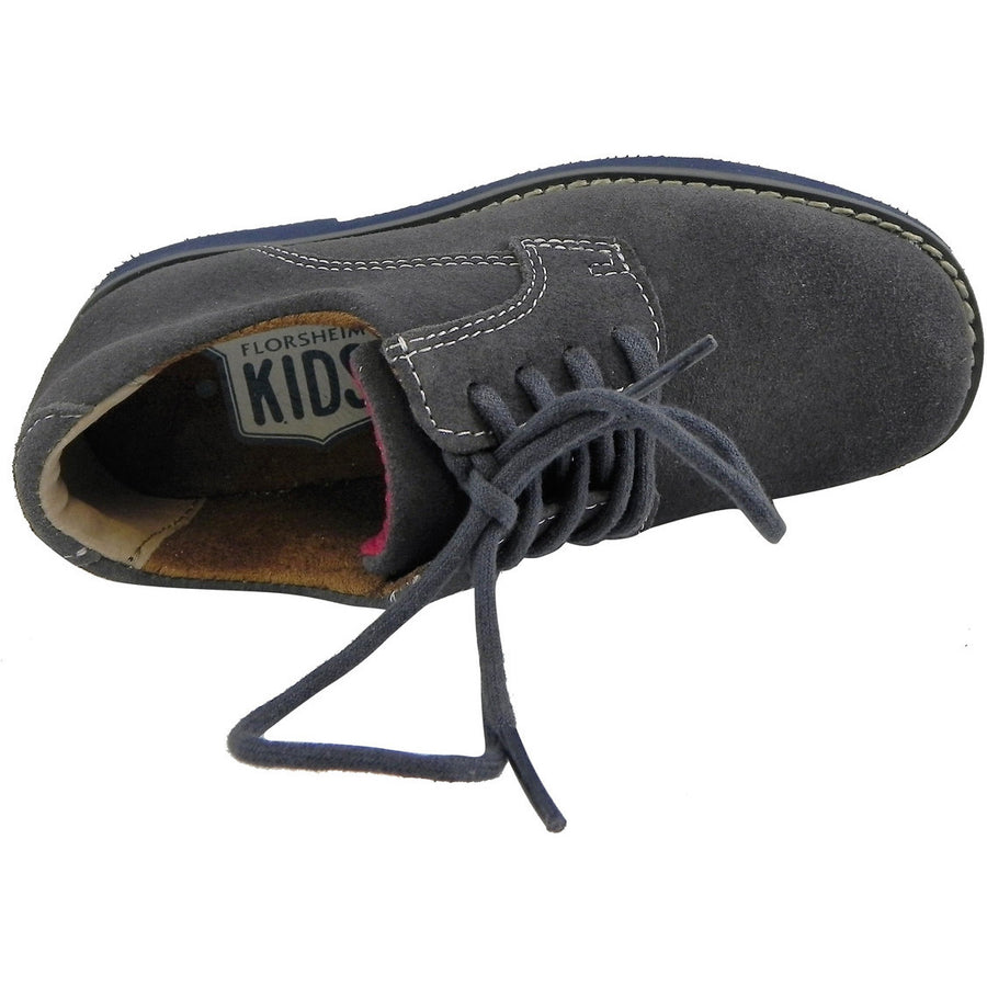 Florsheim Boy's Kearny Suede Classic Lace Up Oxford Shoes Grey - Just Shoes for Kids
 - 6