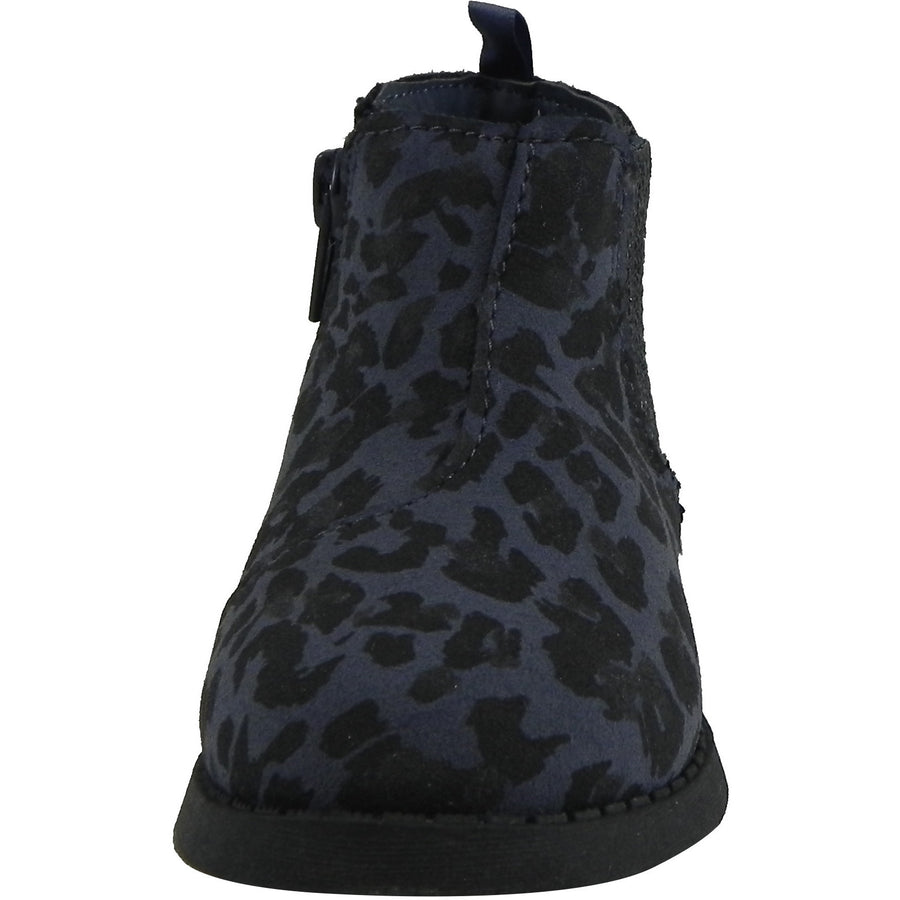 OshKosh Girl's Eden Leopard Print Sparkle Zip Up Ankle Bootie Boots Navy - Just Shoes for Kids
 - 5