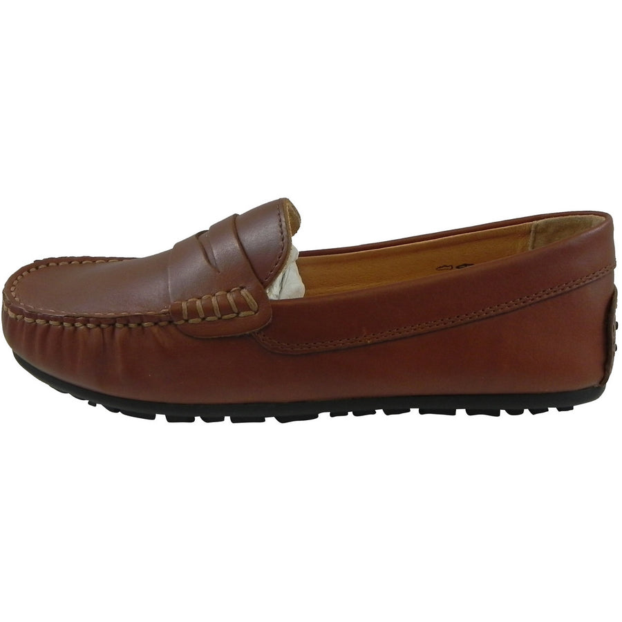 Umi Boy's David Leather Slip On Oxford Loafer Shoes Cognac - Just Shoes for Kids
 - 2