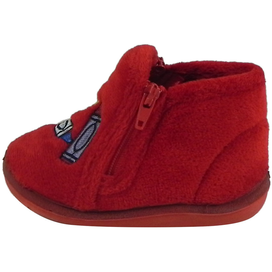 Foamtreads Kid's Sparky Red Zipper Slipper Boot 4 M US Toddler - Just Shoes for Kids
 - 2