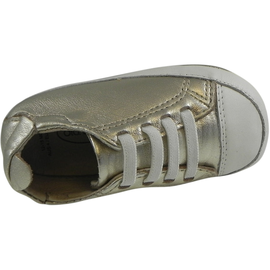 Old Soles Girl's 030 Eazy Tread Gold Metallic Sneaker