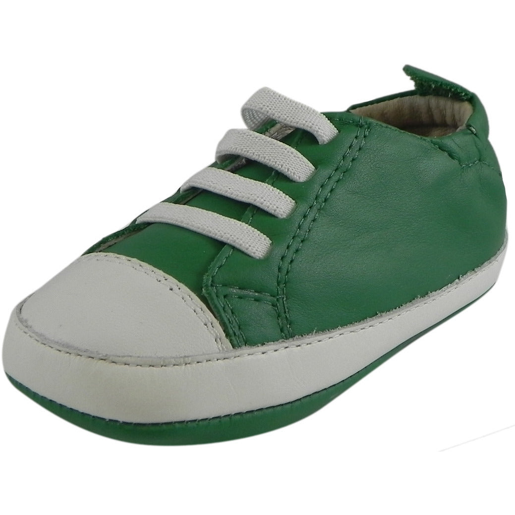 Old Soles Boy's & Girl's 030 Green & White Eazy Tread Sneaker Shoe ...