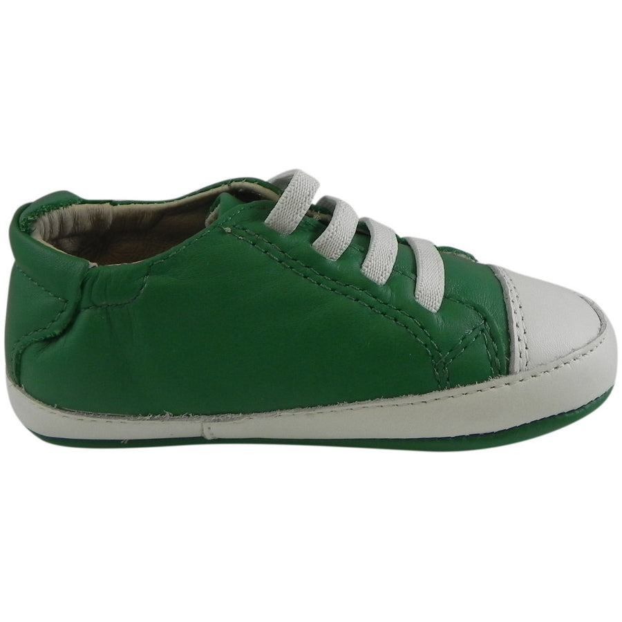 Old Soles Boy's & Girl's 030 Green & White Eazy Tread Sneaker Shoe