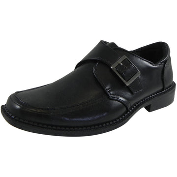 Josmo Jospeh Allen Boy's Black Dress Shoe with Buckle - Just Shoes for Kids
 - 1