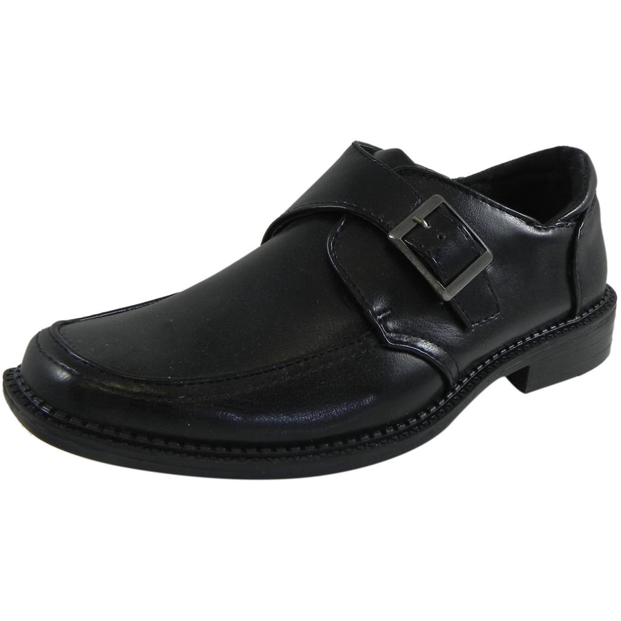 Jospeh Allen Boy's Black Dress Shoe with Buckle Just Shoes for Kids Jospeh Allen Boy's Black Dress Shoe with Buckle Just Shoes for Kids