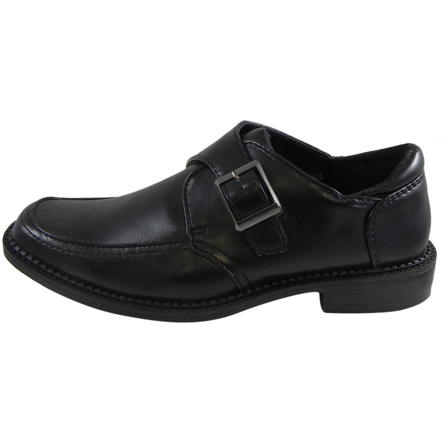 Josmo Jospeh Allen Boy's Black Dress Shoe with Buckle - Just Shoes for Kids
 - 2