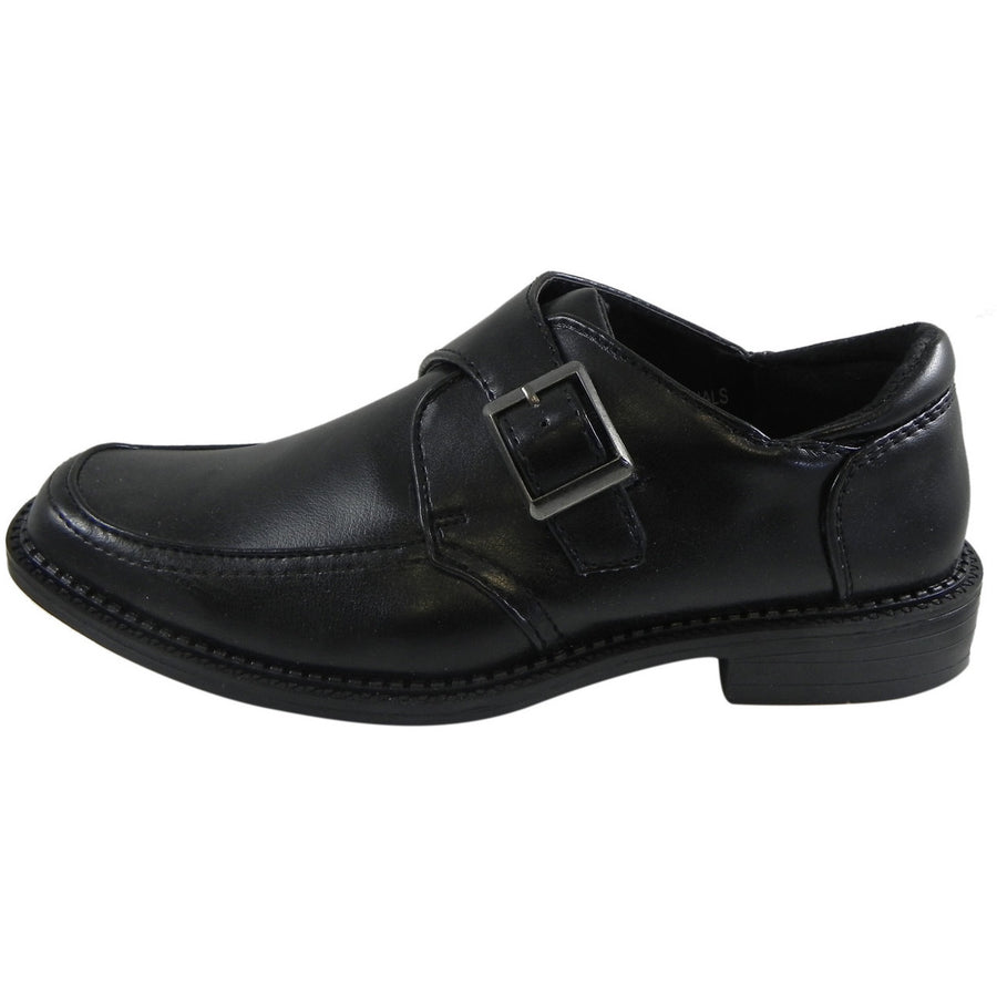 Jospeh Allen Boy's Black Dress Shoe with Buckle Just Shoes for Kids Jospeh Allen Boy's Black Dress Shoe with Buckle Just Shoes for Kids