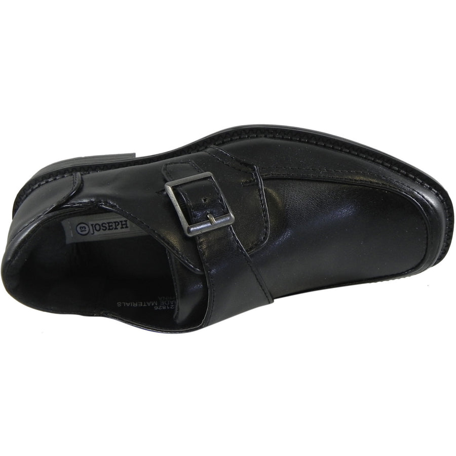 Josmo Jospeh Allen Boy's Black Dress Shoe with Buckle - Just Shoes for Kids
 - 4