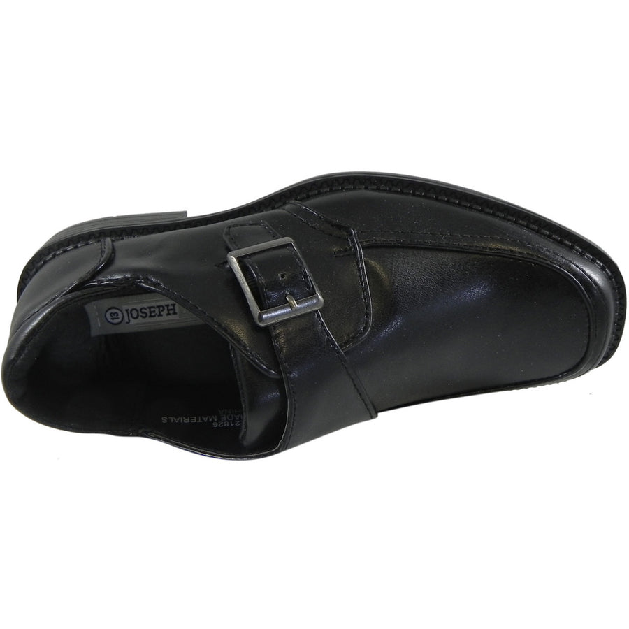 Jospeh Allen Boy's Black Dress Shoe with Buckle Just Shoes for Kids Jospeh Allen Boy's Black Dress Shoe with Buckle Just Shoes for Kids