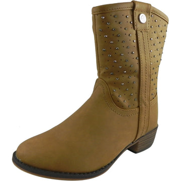 Josmo Nanette Lepore Girl's Tan Studded Western Boot - Just Shoes for Kids
 - 1