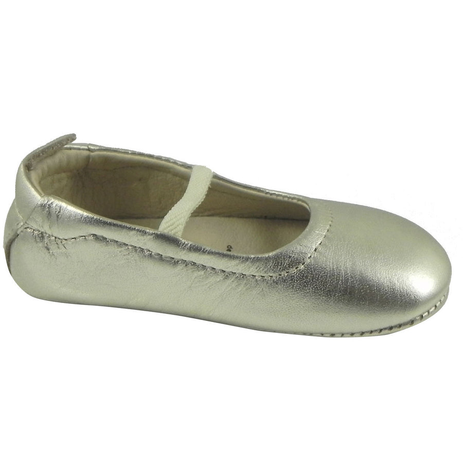 Old Soles Girl's 013 Gold Leather Luxury Ballet Flat - Just Shoes for Kids
 - 7