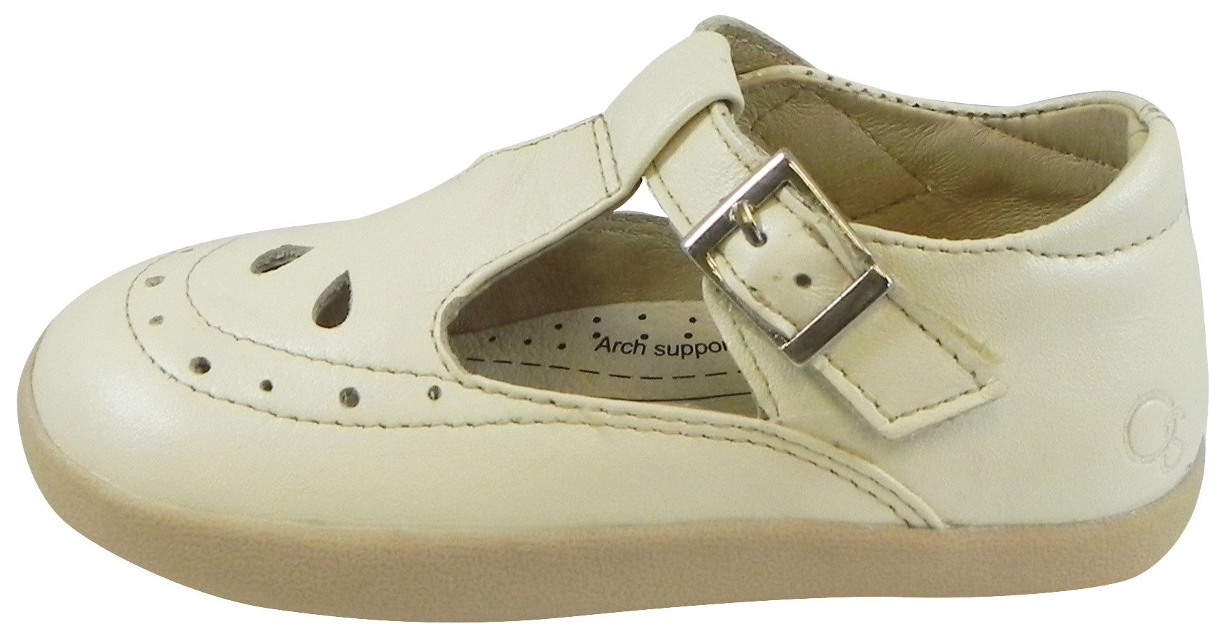 Old Soles Girl's 355 Pearl Metallic Leather T-strap – Just Shoes For Kids