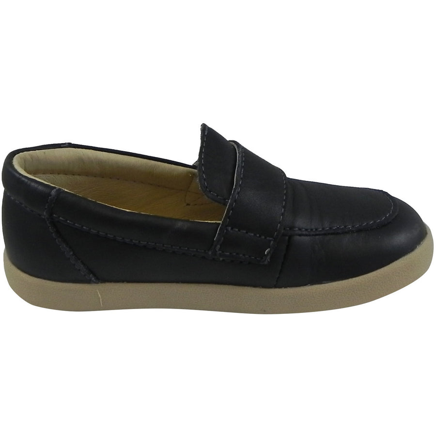 Old Soles Boy's & Girl's 346 Navy Business Loafer Leather Slip On Shoe - Just Shoes for Kids
 - 3