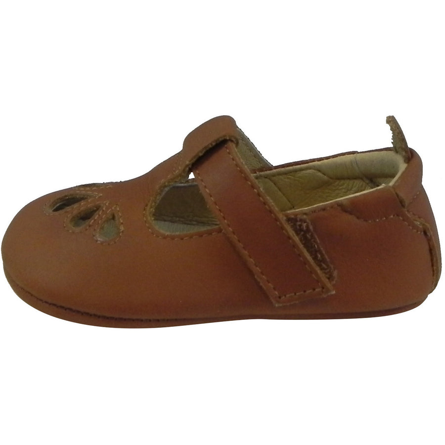 Old Soles Girl's 053 T-Petal Tan Leather Mary Jane - Just Shoes for Kids
 - 2
