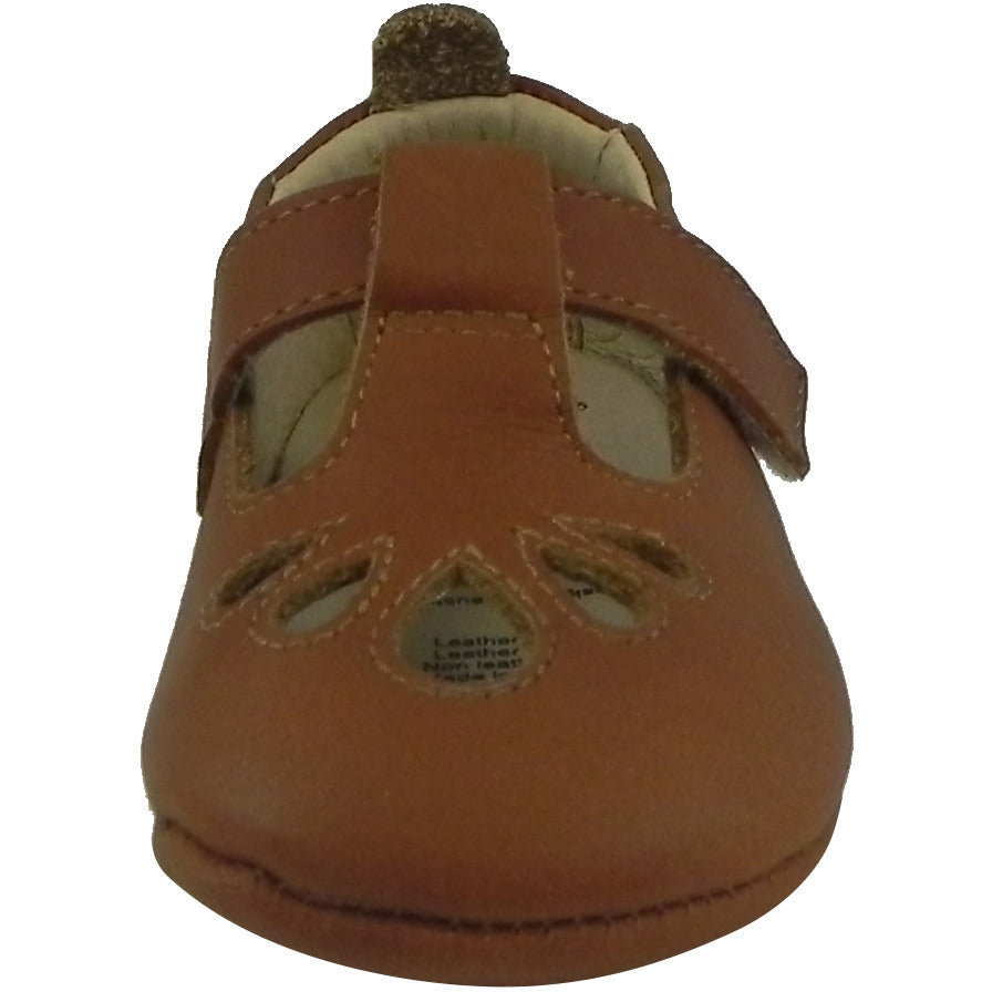 Old Soles Girl's 053 T-Petal Tan Leather Mary Jane - Just Shoes for Kids
 - 5