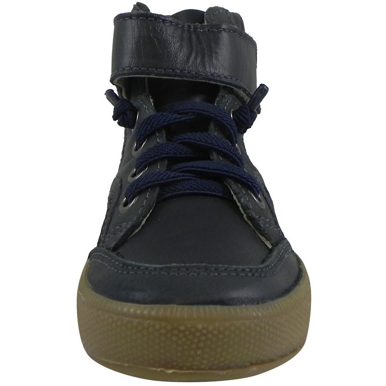 Old Soles 1026 Boy's Navy OS Rap Leather Lace Up Strap High Tops Sneaker - Just Shoes for Kids
 - 4
