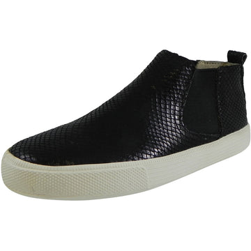 Old Soles Kid's The Local 1033 Black Snake Leather High Top Slip On Sneakers - Just Shoes for Kids
 - 1