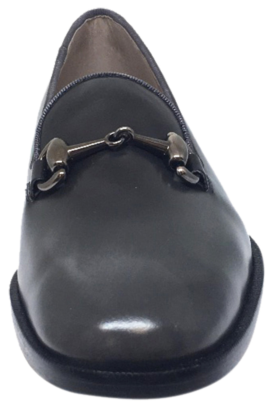 Hoo Shoes Boy's Eric's Smooth Leather High Shine Slip On Upper Detail Oxford Loafer Shoe