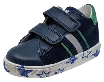 Falcotto Boy's New Leryn Fashion Sneakers, Navy/Verde