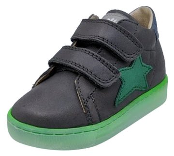 Naturino Falcotto Boy's and Girl's Sasha Vl Nappa Spazz. Fashion Sneakers, Antracite/Verde/Celeste