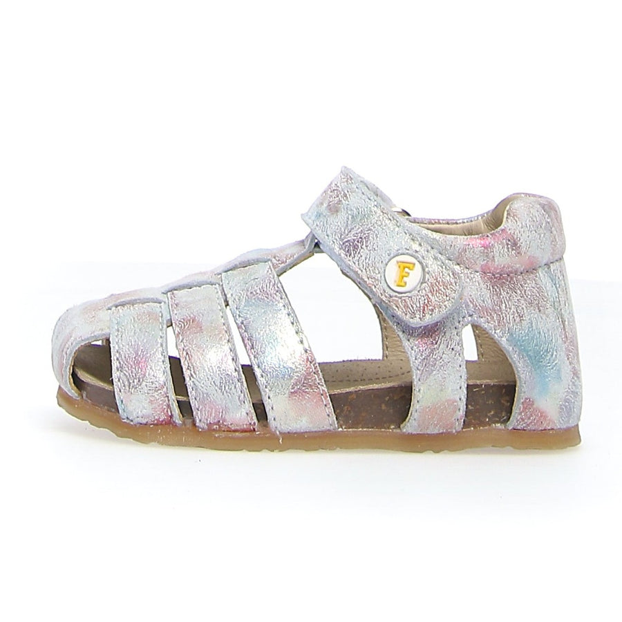 Naturino Falcotto Girl's Alby Suede Feather Sandals - Multi