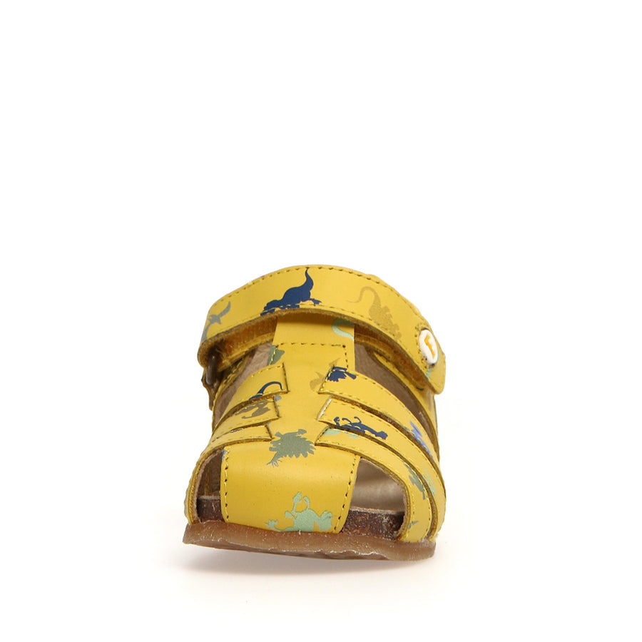 Naturino Falcotto Boy's and Girl's Alby Dinosaur Fisherman Sandals - Yellow
