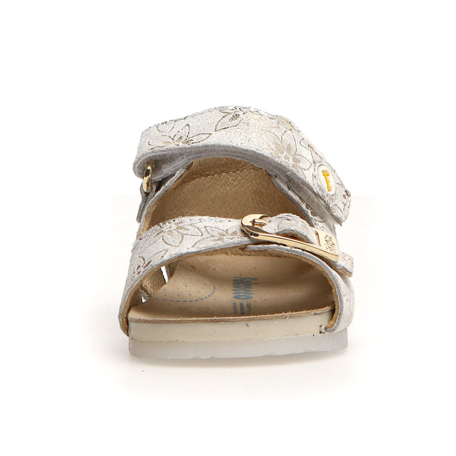 Falcotto Girl's Bea Suede Sandals - Petunia, Milk, Platinum