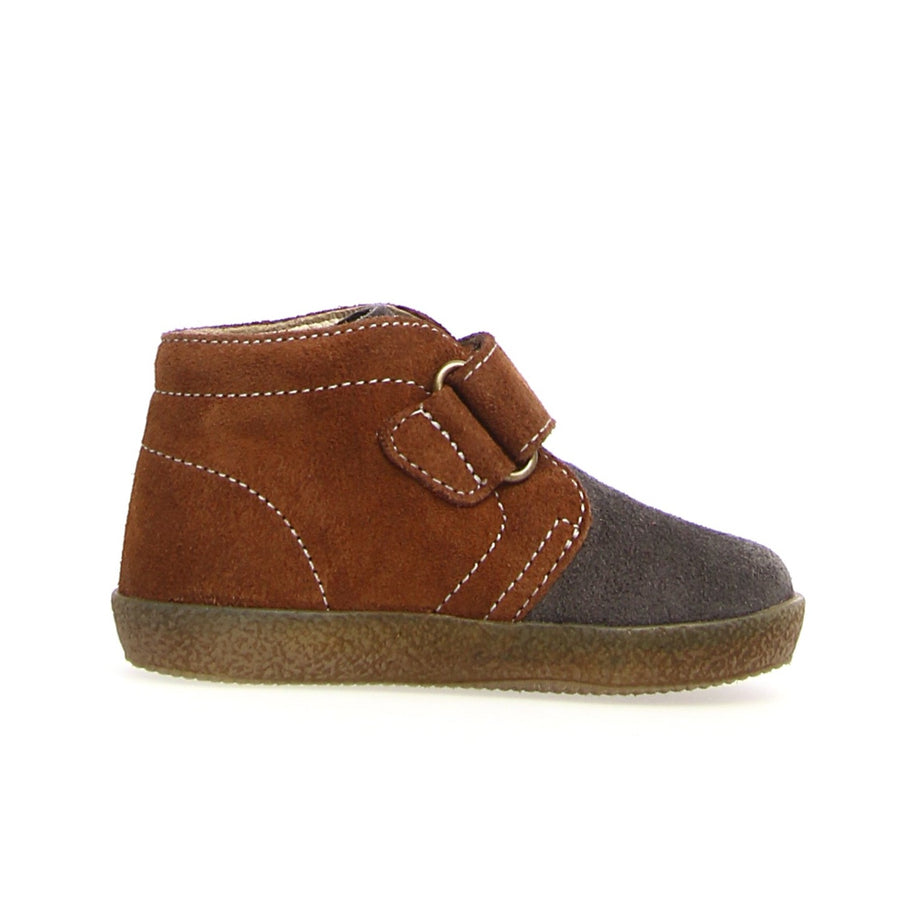 Falcotto Boy's and Girl's Conte Shoes, Anthracite/Chestnut
