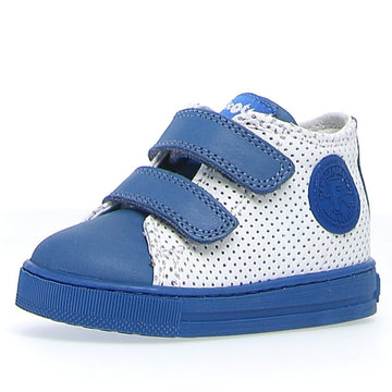 Falcotto Boy's and Girl's Michael Fashion Sneakers - Azure/White