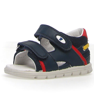 Falcotto Boy's and Girl's Mojave Sandals - Navy/Red