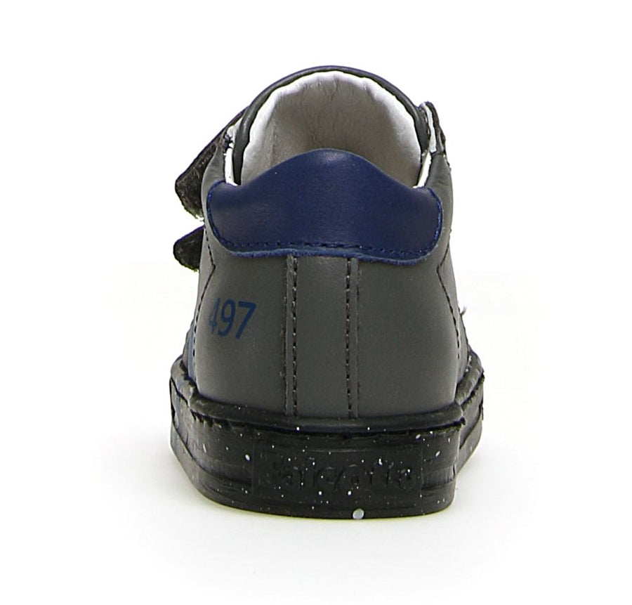 Falcotto Boy's & Girl's Salazar Vl Calf Sneaker Shoes - Anthracite/Pacifico