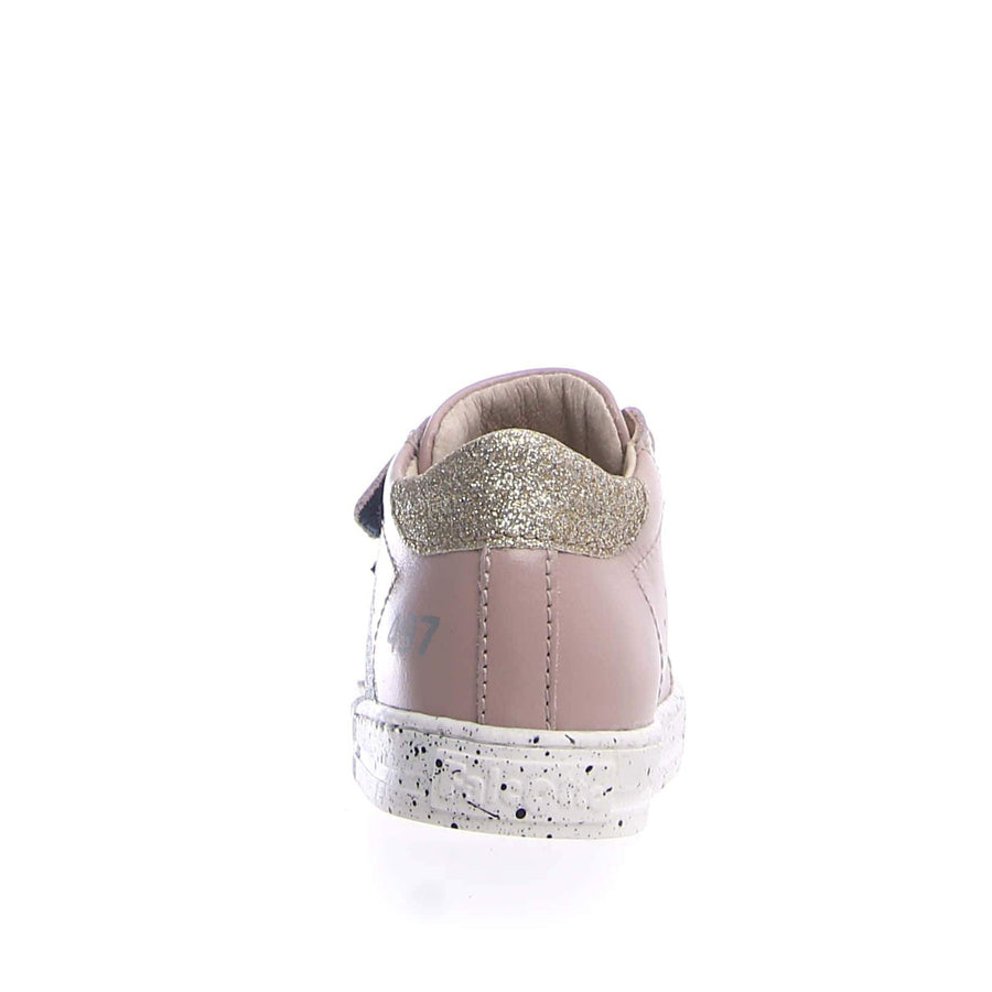 Naturino Falcotto Girl's Salazar Vl Calf Sneaker Shoes - Cipria/Platinum/Silver