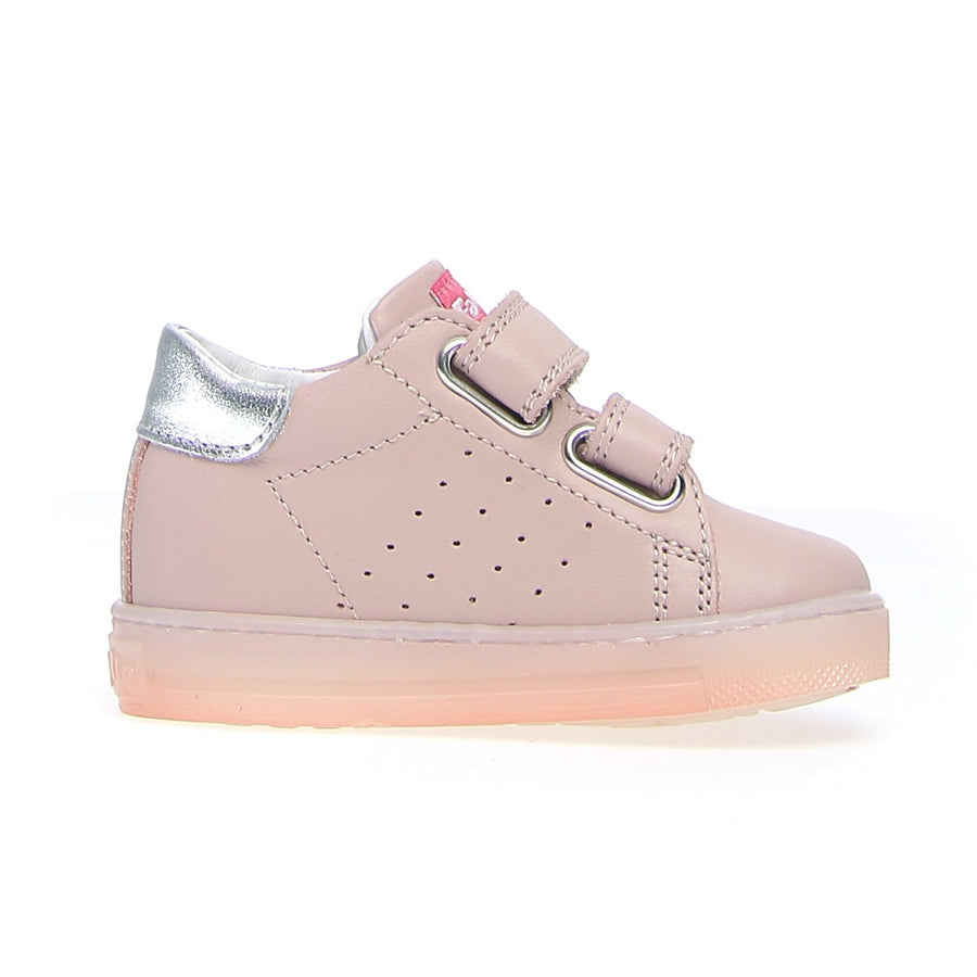 Falcotto Girl's Salazar Vl Calf Sneaker Shoes - Cipria/Silver